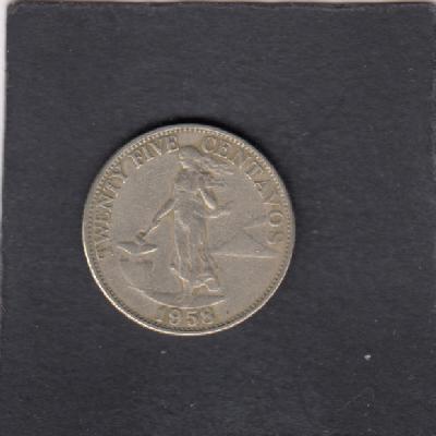 Beschrijving: 25 Centavos MOUNTY 